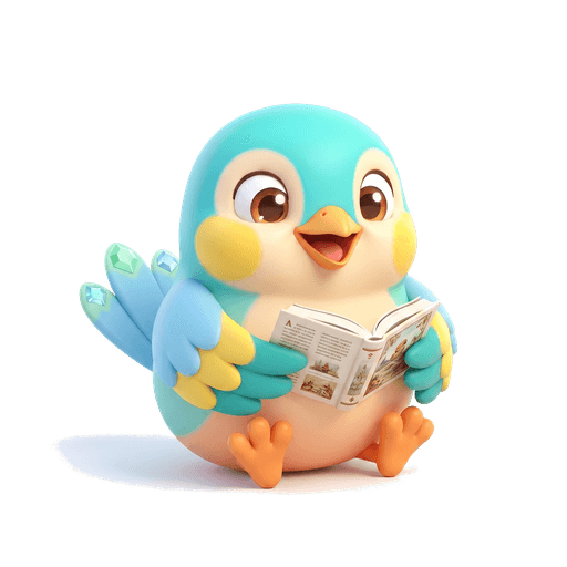 Pico, the lilac-breasted roller, reading.